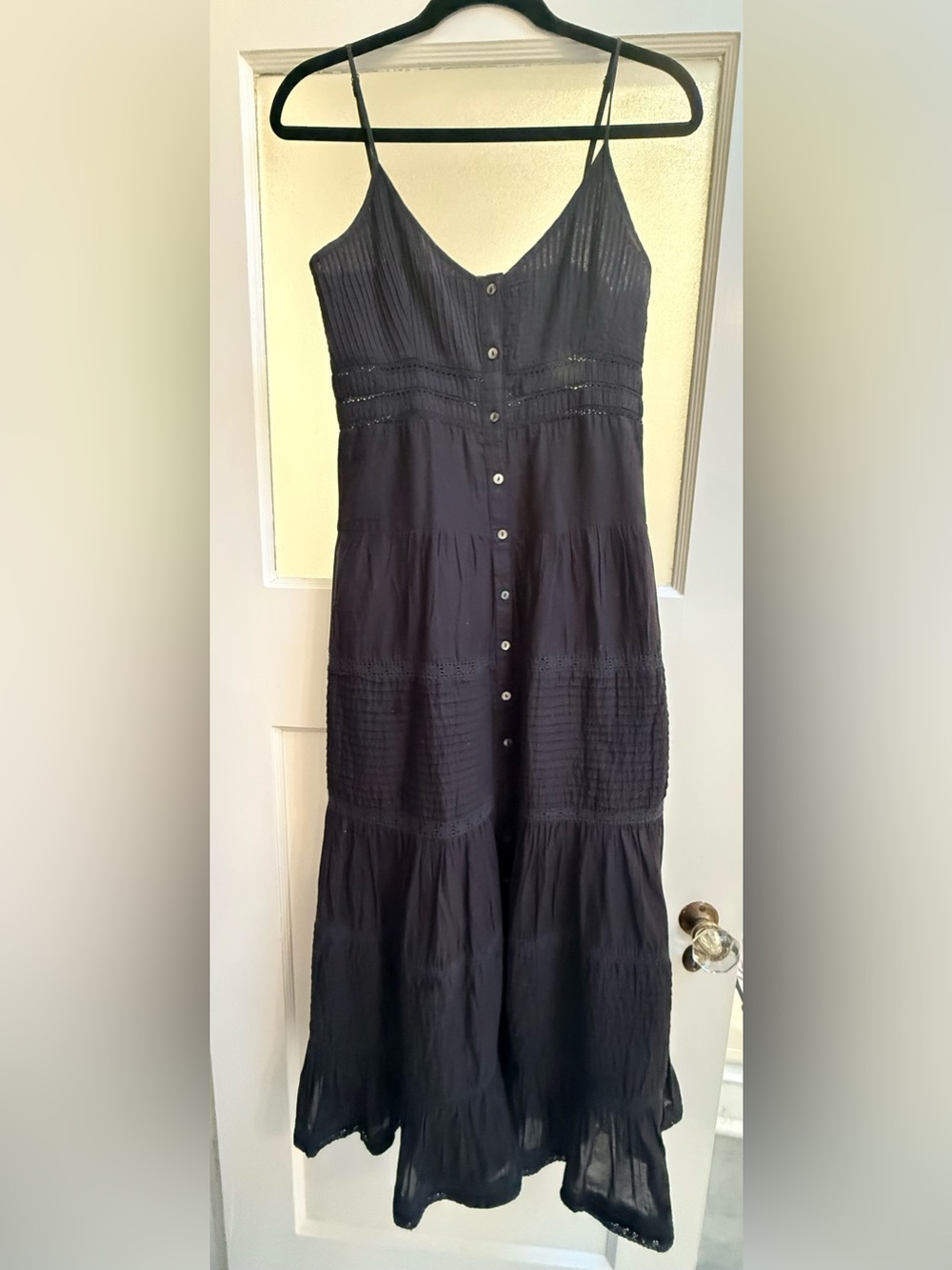 Spell Organic Cotton Dove Lace Strappy Dress XS - Picture 8 of 13